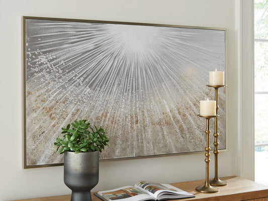 Cassel Furniture Outlet - Ashley Furniture - Waldard Wall Decor - Wall Art / Gray/Taupe/White - A8000501