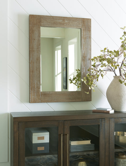 Cassel Furniture Outlet - Ashley Furniture - Waltleigh Mirror - Floor Mirror / Distressed Brown - A8010278