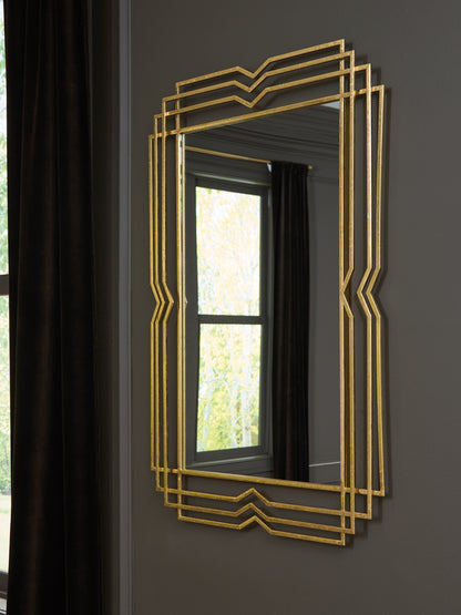 Cassel Furniture Outlet - Ashley Furniture - Claybrook Mirror - Accent Mirror / Gold Finish - A8010349