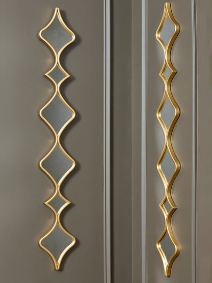 Cassel Furniture Outlet - Ashley Furniture - Harriswood Mirror - Accent Mirror Set (Set of 2) / Gold Finish - A8010354