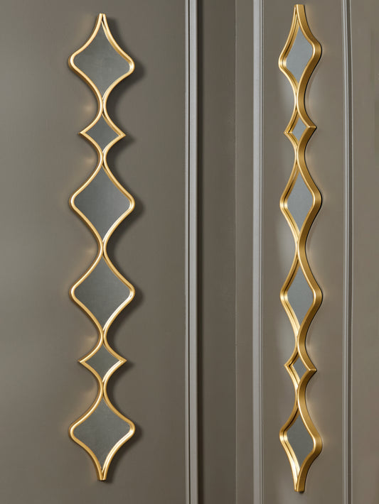 Cassel Furniture Outlet - Ashley Furniture - Harriswood Mirror - Accent Mirror Set (Set of 2) / Gold Finish - A8010354