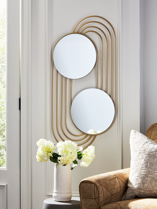 Cassel Furniture Outlet - Ashley Furniture - Warrenley Mirror - Accent Mirror / Gold Finish - A8010401