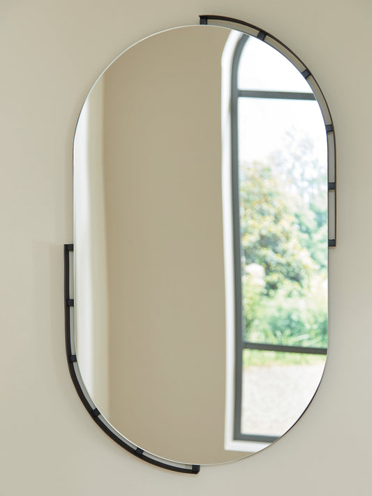 Cassel Furniture Outlet - Ashley Furniture - Valkings Mirror - Accent Mirror / Black - A8010403