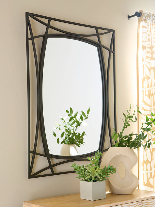 Cassel Furniture Outlet - Ashley Furniture - Freenville Mirror - Accent Mirror / Black - A8010408