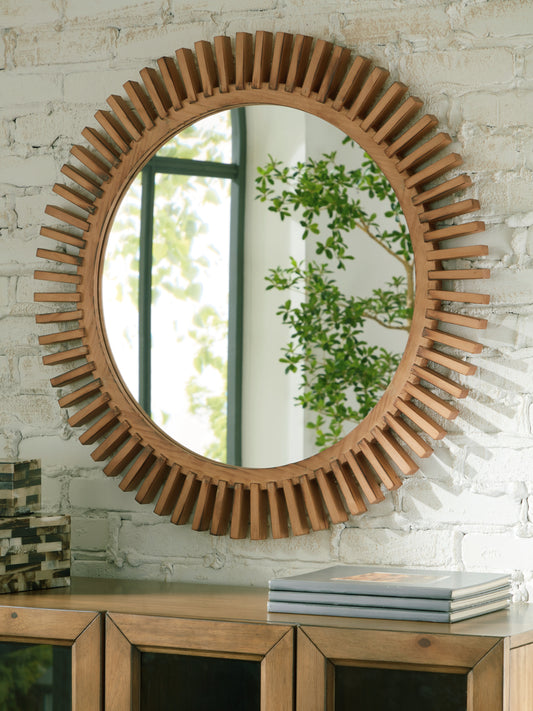 Cassel Furniture Outlet - Ashley Furniture - Tedwell Mirror - Accent Mirror / Brown - A8010410