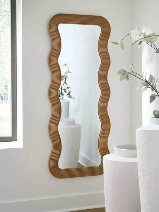 Cassel Furniture Outlet - Ashley Furniture - Ellisonville Mirror - Floor Mirror / Brown - A8010413