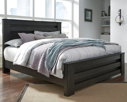 Cassel Furniture Outlet - Ashley Furniture - Brinxton Bedroom - Full Panel Bed / Charcoal - B249B5