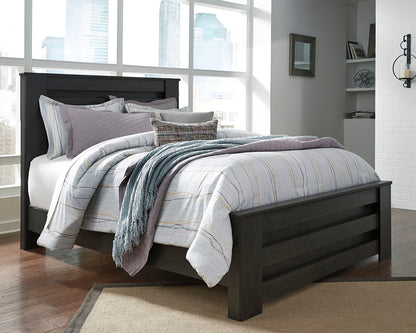 Cassel Furniture Outlet - Ashley Furniture - Brinxton Bedroom - Queen Panel Bed / Charcoal - B249B2