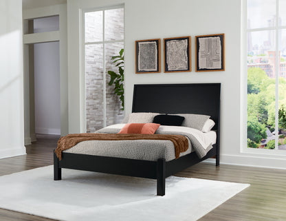 Cassel Furniture Outlet - Ashley Furniture - Danziar Bedroom - Queen Panel Bed / Black - B1013B5