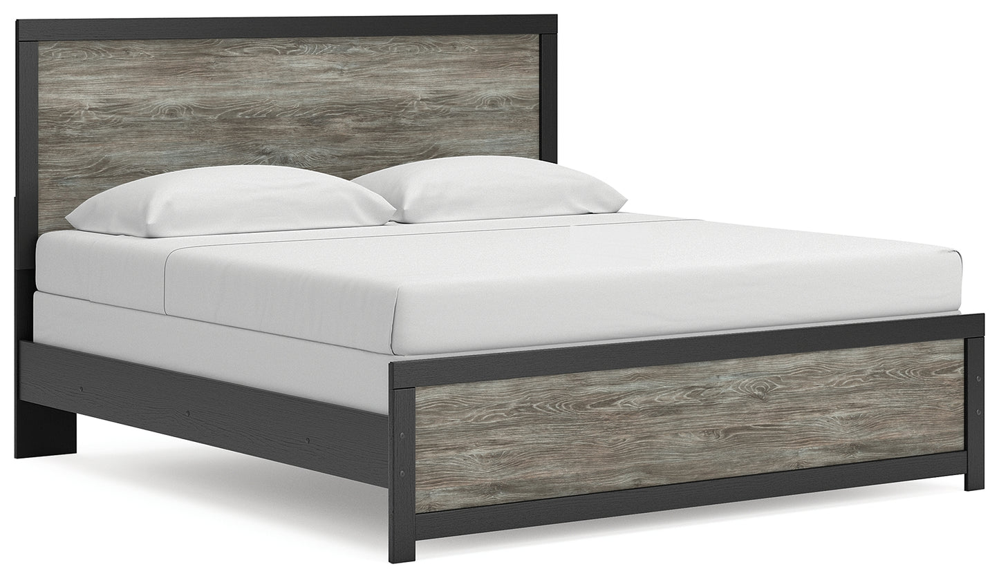 Cassel Furniture Outlet - Ashley Furniture - Broachmyn Bedroom - King Panel Bed / Black/Gray - PCB1118B7