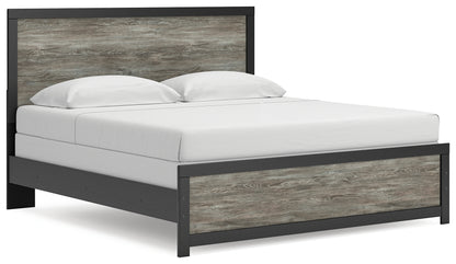Cassel Furniture Outlet - Ashley Furniture - Broachmyn Bedroom - King Panel Bed / Black/Gray - PCB1118B7