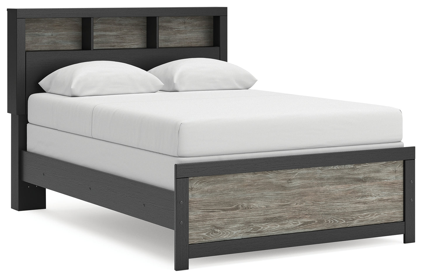 Cassel Furniture Outlet - Ashley Furniture - Broachmyn Bedroom - Full Bookcase Bed / Black/Gray - PCB1118B13