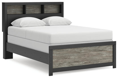 Cassel Furniture Outlet - Ashley Furniture - Broachmyn Bedroom - Full Bookcase Bed / Black/Gray - PCB1118B13