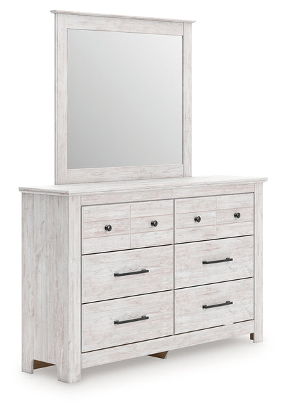 Cassel Furniture Outlet - Ashley Furniture - Makidern Bedroom - Dresser and Mirror / Whitewash - PCB1171B1