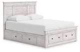 Queen Panel Storage Bed