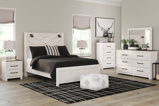 Cassel Furniture Outlet - Ashley Furniture - Gerridan Bedroom - Two Drawer Night Stand / White/Gray - B1190-92