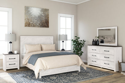 Cassel Furniture Outlet - Ashley Furniture - Gerridan Bedroom - Two Drawer Night Stand / White/Gray - B1190-92