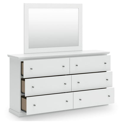 Bostwick Shoals Twin Panel Bed, Dresser, Mirror and Nightstand