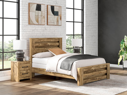 Cassel Furniture Outlet - Ashley Furniture - Maystonna Bedroom - Queen Panel Bed / Brown - PCB1580B4