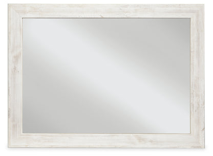 Cassel Furniture Outlet - Ashley Furniture - Paxberry Bedroom - Bedroom Mirror / Whitewash - B181-36