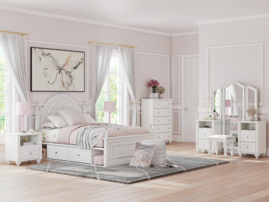 Cassel Furniture Outlet - Ashley Furniture - Kozlani Bedroom - Five Drawer Chest / White - PCB1819-46