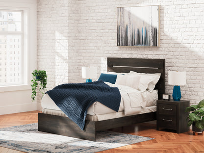 Cassel Furniture Outlet - Ashley Furniture - Hollivern Bedroom - Queen Panel Bed / Dark Gray - PCB2108B2