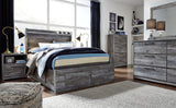 Queen Panel Bed with 6 Storage Drawers