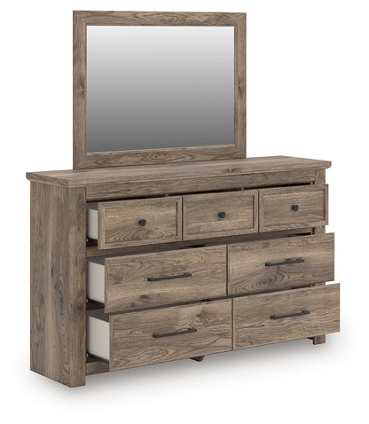 Cassel Furniture Outlet - Ashley Furniture - Rusticott Bedroom - Dresser and Mirror / Brown - PCB2260B1