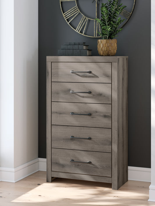 Cassel Furniture Outlet - Ashley Furniture - Graystorm Bedroom - Dresser and Mirror / Brown Gray - PCB2405B1