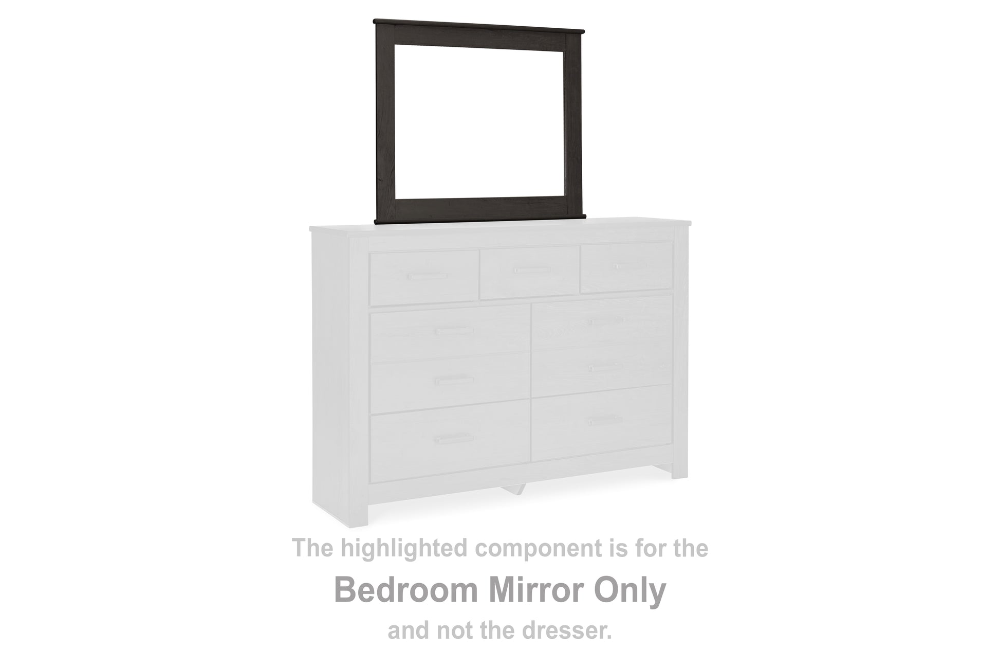 Cassel Furniture Outlet - Ashley Furniture - Brinxton Bedroom - Bedroom Mirror / Charcoal - B249-36