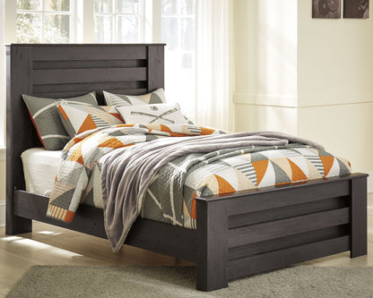 Cassel Furniture Outlet - Ashley Furniture - Brinxton Bedroom - Full Panel Bed / Charcoal - B249B5