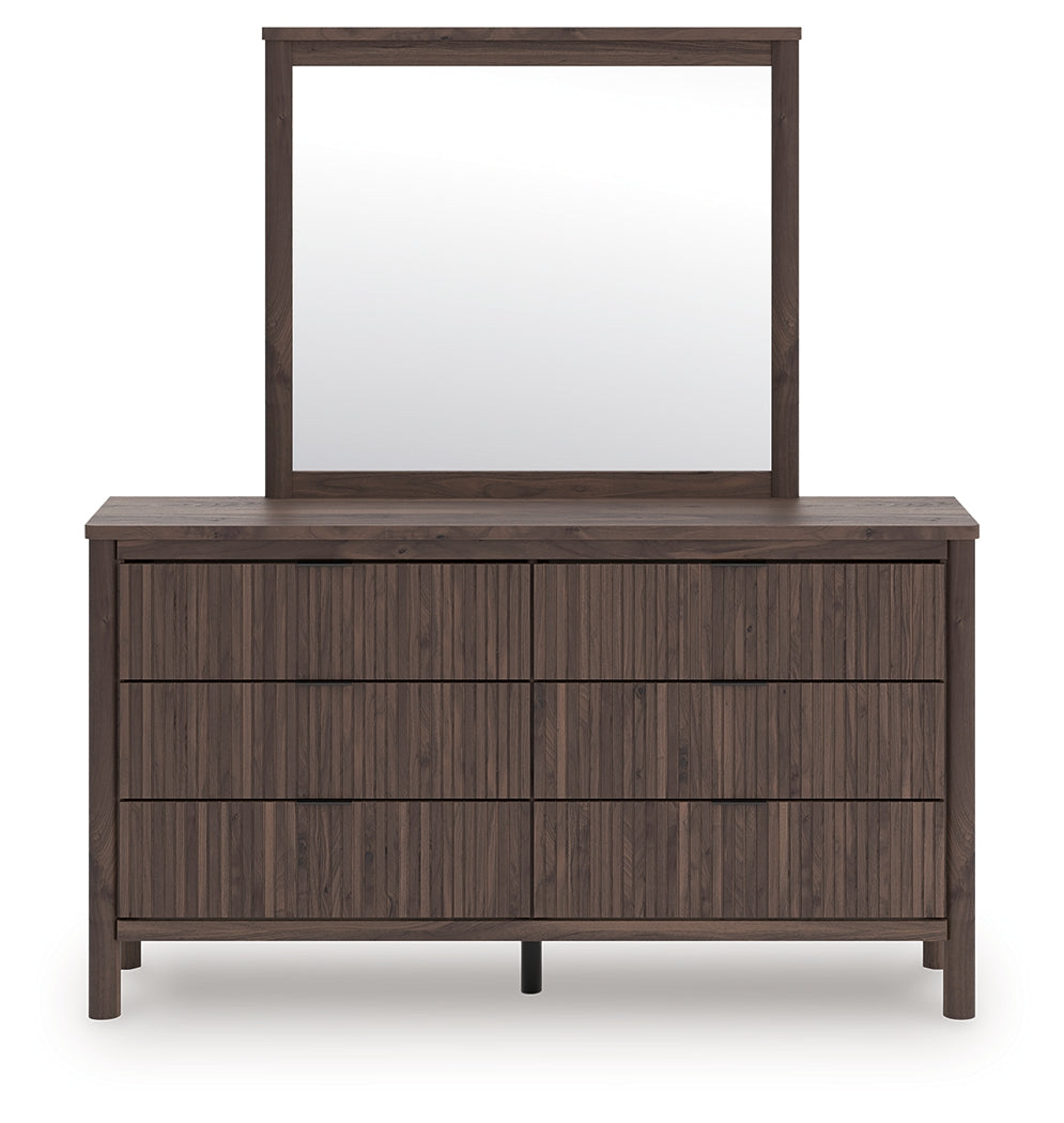 Cassel Furniture Outlet - Ashley Furniture - Pamytta Bedroom - Dresser and Mirror / Brown - PCB2614B1