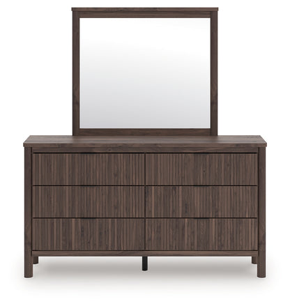 Cassel Furniture Outlet - Ashley Furniture - Pamytta Bedroom - Dresser and Mirror / Brown - PCB2614B1