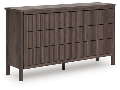 Cassel Furniture Outlet - Ashley Furniture - Pamytta Bedroom - Queen Panel Bed / Brown - PCB2614B18