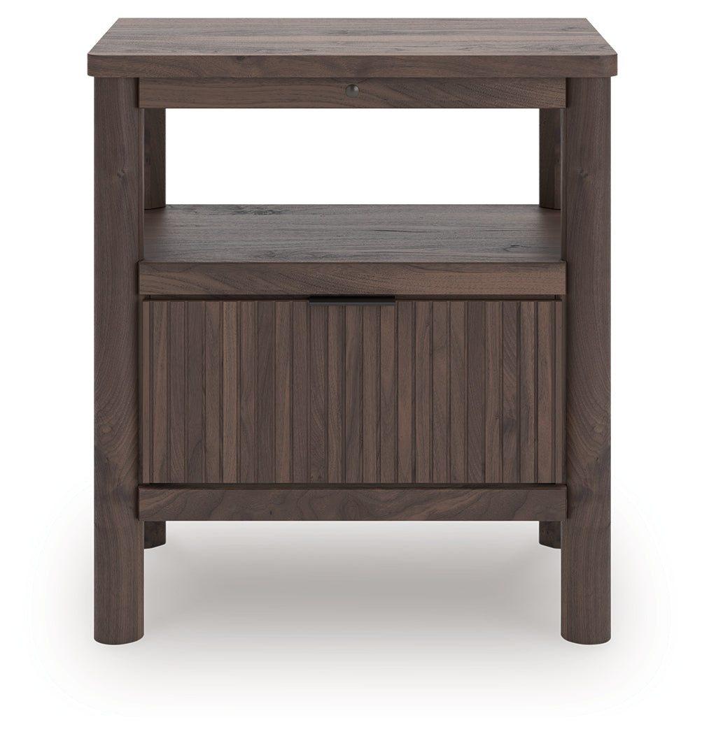 Cassel Furniture Outlet - Ashley Furniture - Pamytta Bedroom - One Drawer Night Stand / Brown - PCB2614-91