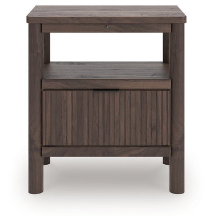Cassel Furniture Outlet - Ashley Furniture - Pamytta Bedroom - One Drawer Night Stand / Brown - PCB2614-91