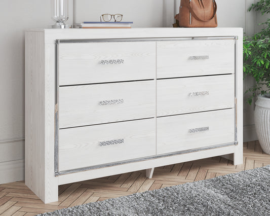 Cassel Furniture Outlet - Ashley Furniture - Altyra Bedroom - King Upholstered Bookcase Bed with Storage / White - B2640B30