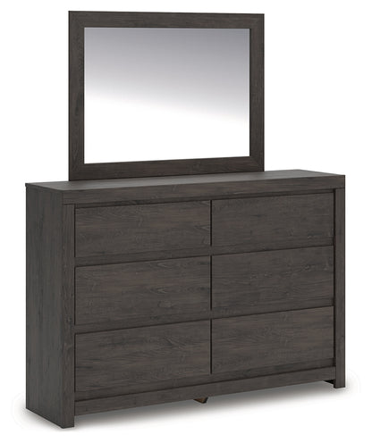 Cassel Furniture Outlet - Ashley Furniture - Fraluna Bedroom - Dresser and Mirror / Charcoal - PCB3370B1