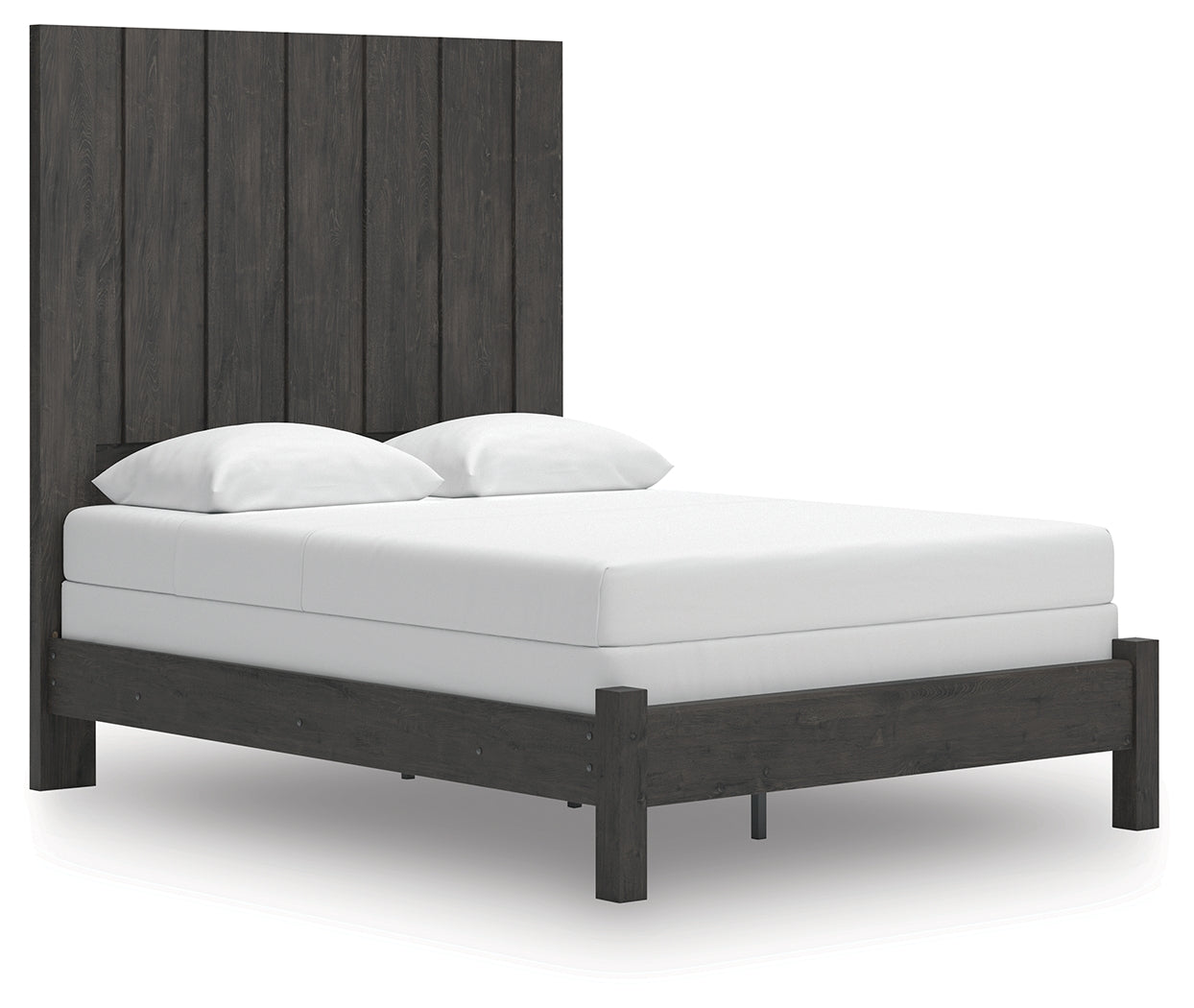 Cassel Furniture Outlet - Ashley Furniture - Fraluna Bedroom - Queen Panel Bed / Charcoal - PCB3370B2