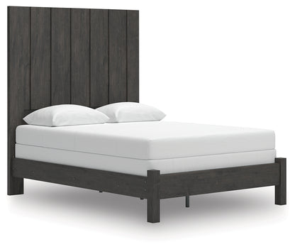 Cassel Furniture Outlet - Ashley Furniture - Fraluna Bedroom - Queen Panel Bed / Charcoal - PCB3370B2