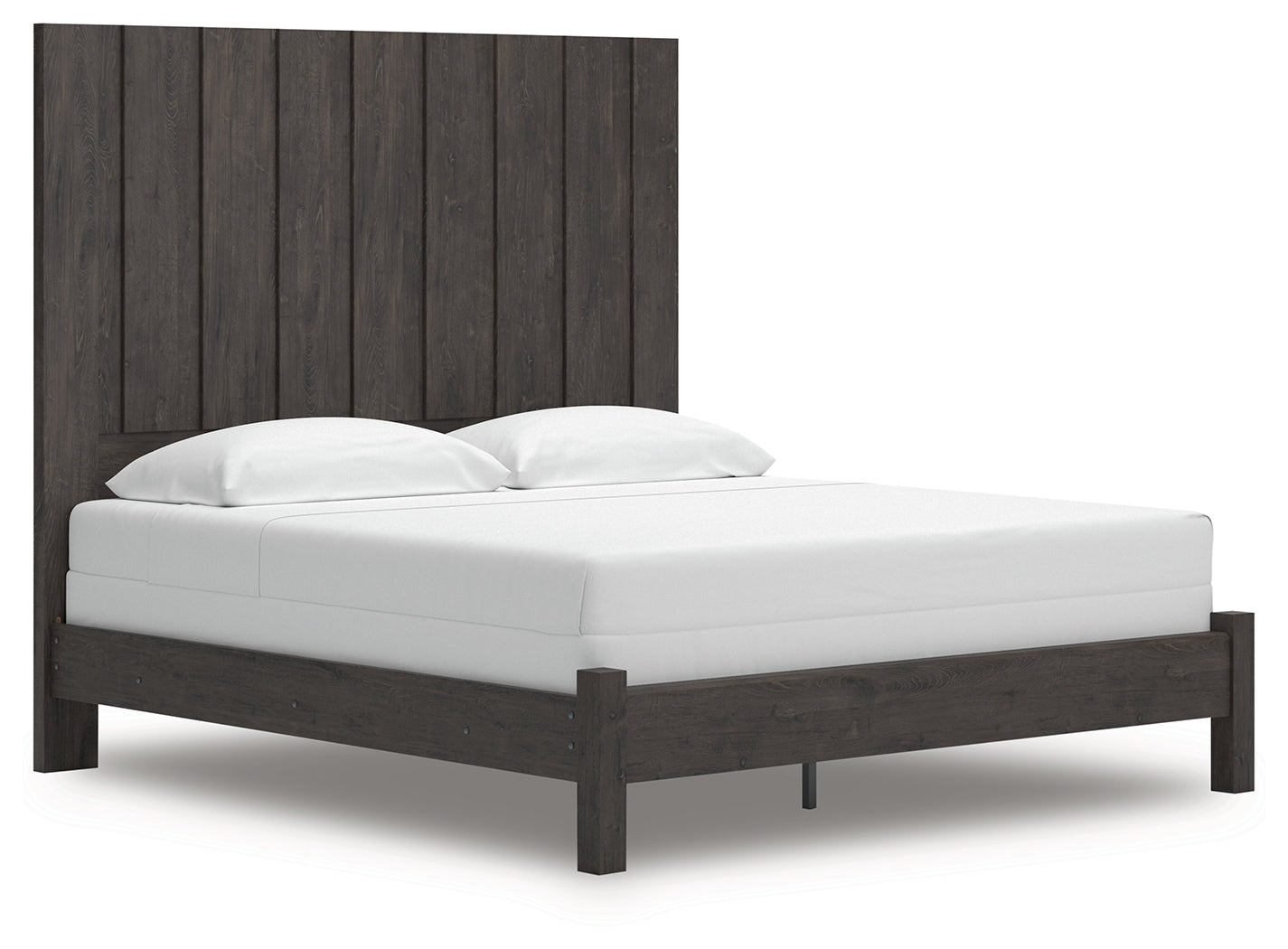 Cassel Furniture Outlet - Ashley Furniture - Fraluna Bedroom - King Panel Bed / Charcoal - PCB3370B8