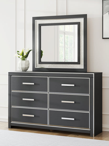 Cassel Furniture Outlet - Ashley Furniture - Zuraleus Bedroom - Dresser and Mirror / Black - PCB3380B1