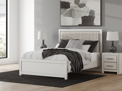 Cassel Furniture Outlet - Ashley Furniture - Zuraleus Bedroom - Queen Upholstered Panel Bed / White - PCB3381B2