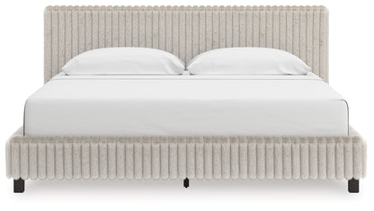 Cassel Furniture Outlet - Ashley Furniture - Zuraleus Bedroom - California King Upholstered Bed / White - PCB3381B14