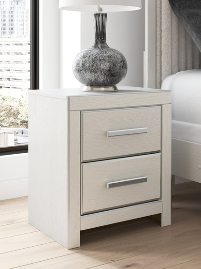 Cassel Furniture Outlet - Ashley Furniture - Zuraleus Bedroom - Two Drawer Night Stand / White - PCB3381-92