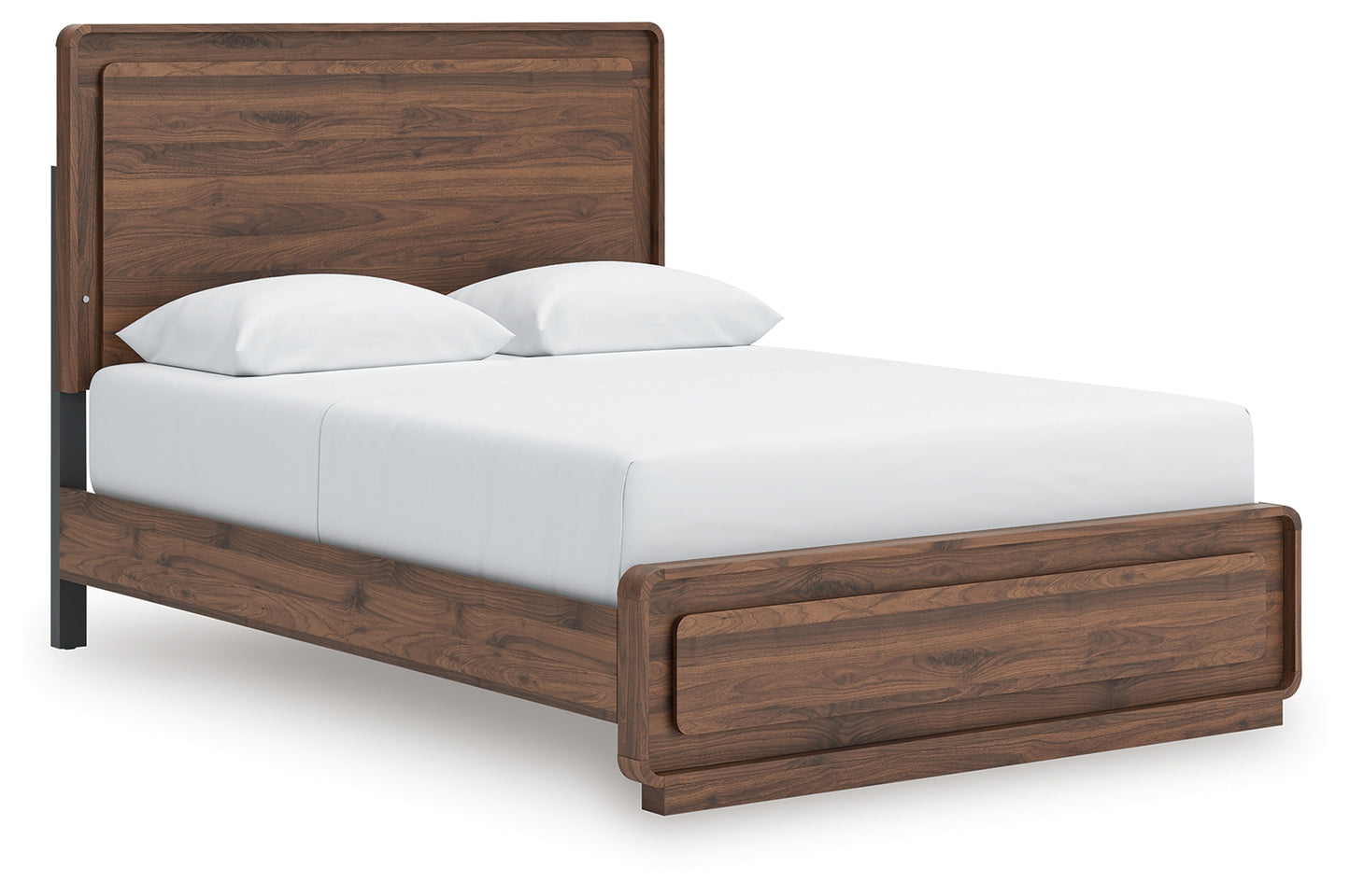 Cassel Furniture Outlet - Ashley Furniture - Fortlorn Bedroom - Queen Panel Bed / Walnut Brown - PCB386B2