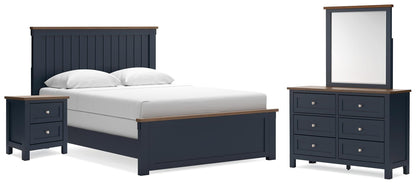 Cassel Furniture Outlet - Ashley Furniture - Landocken Queen Panel Bed, Dresser, Mirror and Nightstand - Queen Panel Bed, Dresser, Mirror and Nightstand - B414B18