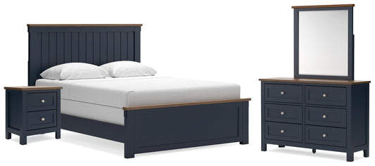 Cassel Furniture Outlet - Ashley Furniture - Landocken Queen Panel Bed, Dresser, Mirror and Nightstand - Queen Panel Bed, Dresser, Mirror and Nightstand - B414B18