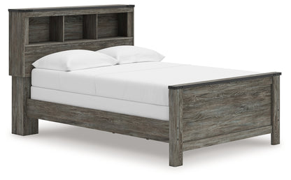 Cassel Furniture Outlet - Ashley Furniture - Frandern Bedroom - Full Bookcase Panel Bed / Gray - B4480B3