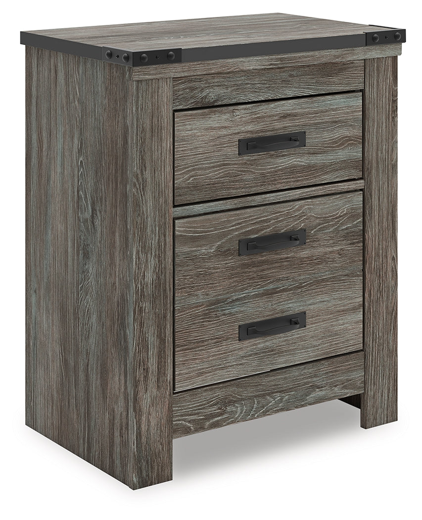 Cassel Furniture Outlet - Ashley Furniture - Frandern Bedroom - Two Drawer Night Stand / Gray - B4480-92